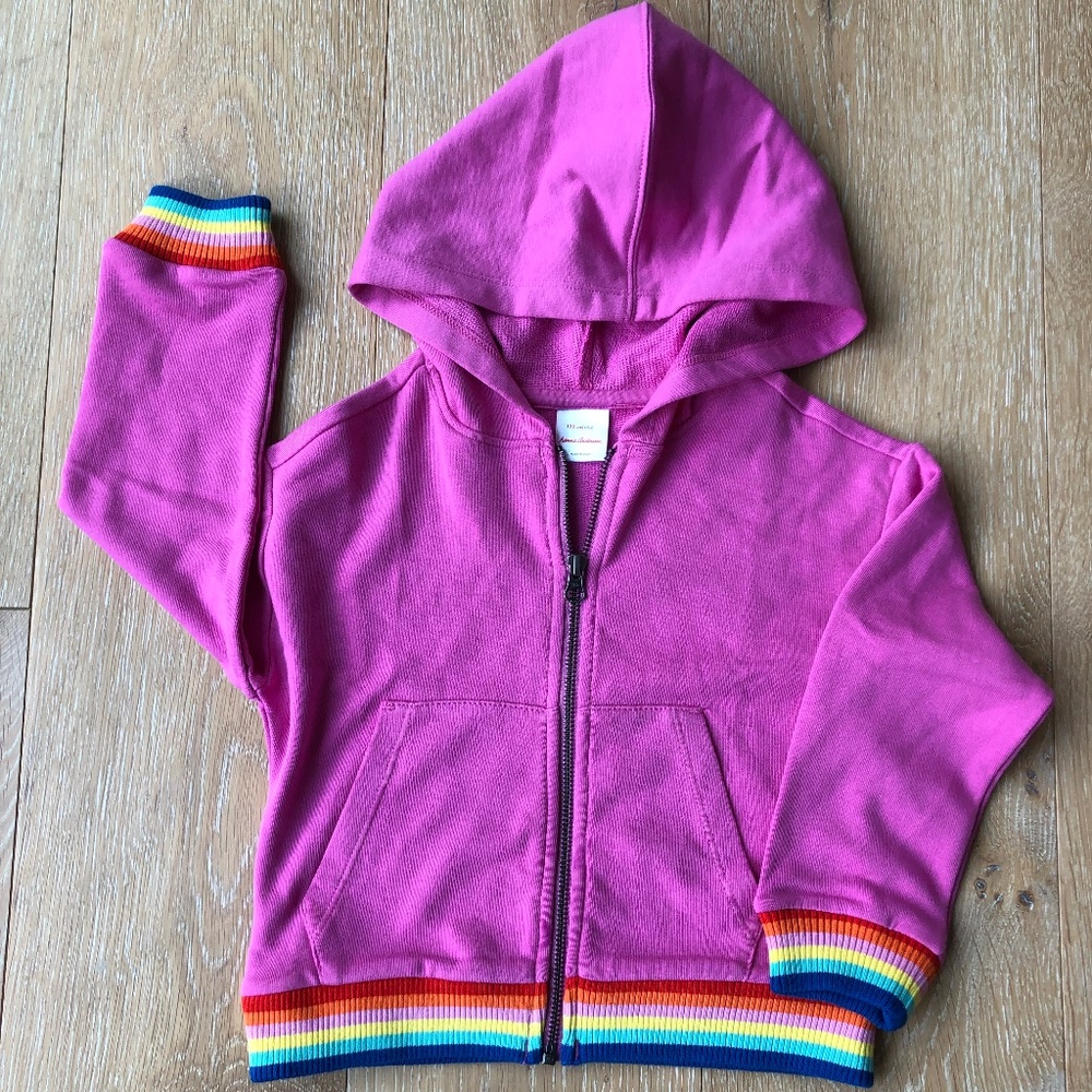 Hanna Andersson Girls Zip Sweatshirt